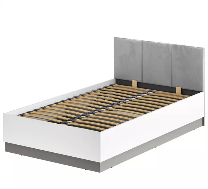 Mell 01 szürke ágy 120 + keret lifttel