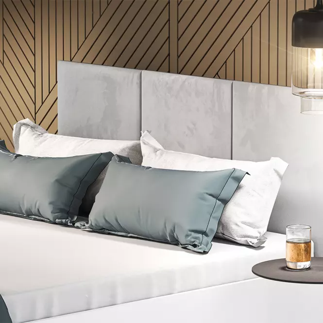 Mell 01 szürke ágy 120 + keret lifttel