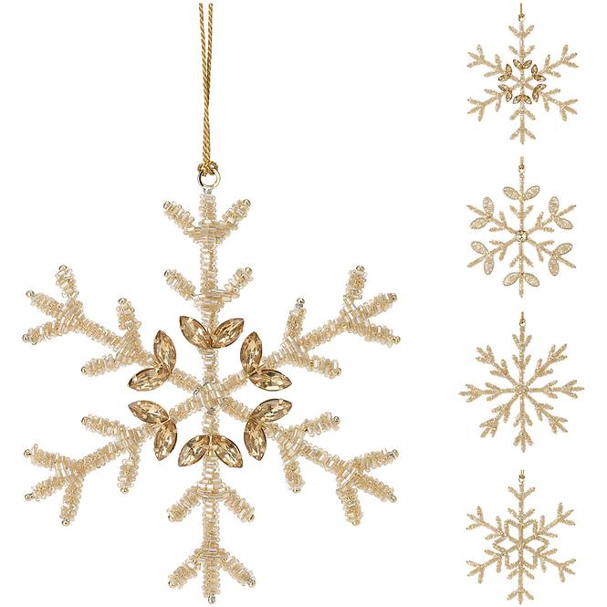 Dekoráció hópehely Hangdeco 15 cm mix A72100010