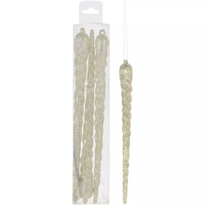 Jégcsap 23 cm (3drb.) ezüst CAA734110