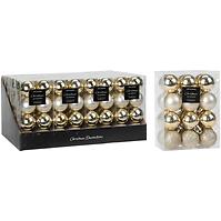 Karácsonyi gömbök16 drb x 50 mm star light CAN217590