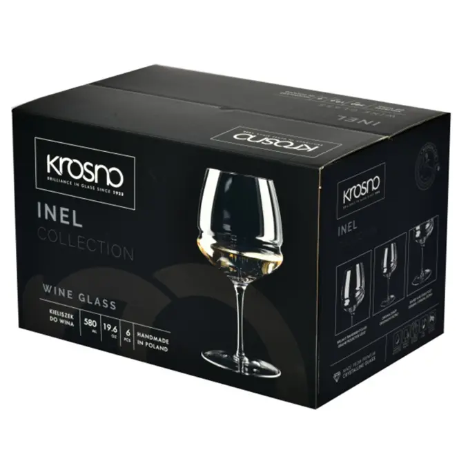 Pohár  borra Inel Krosno 580 ml 6 db