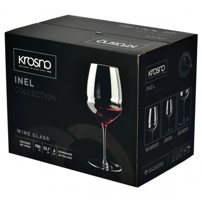 Pohár  borra Inel Krosno 700 ml 6 db,2