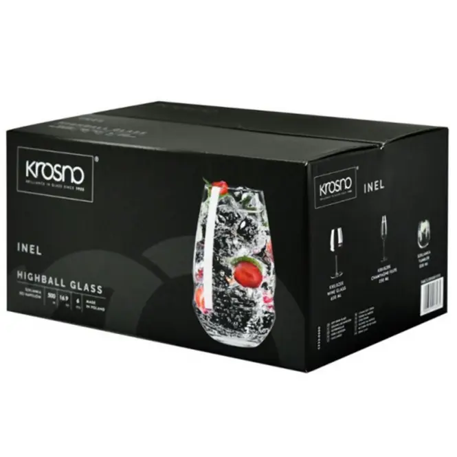 Pohár italokhoz Inel Krosno 500 ml 6 db
