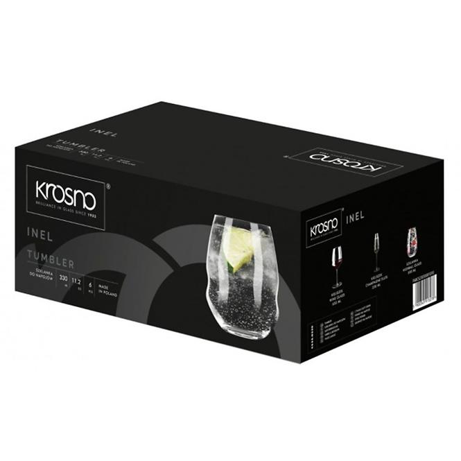 Pohár italokhoz Inel Krosno 330 ml 6 db