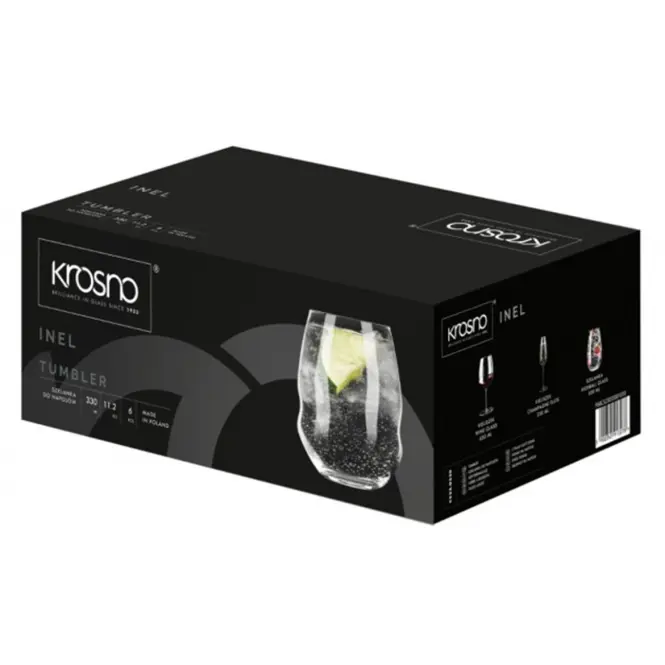 Pohár italokhoz Inel Krosno 330 ml 6 db,4