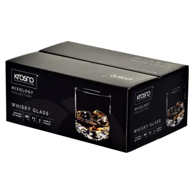 Pohár  whiskyre Mixology Krosno 280 ml 6 db,5