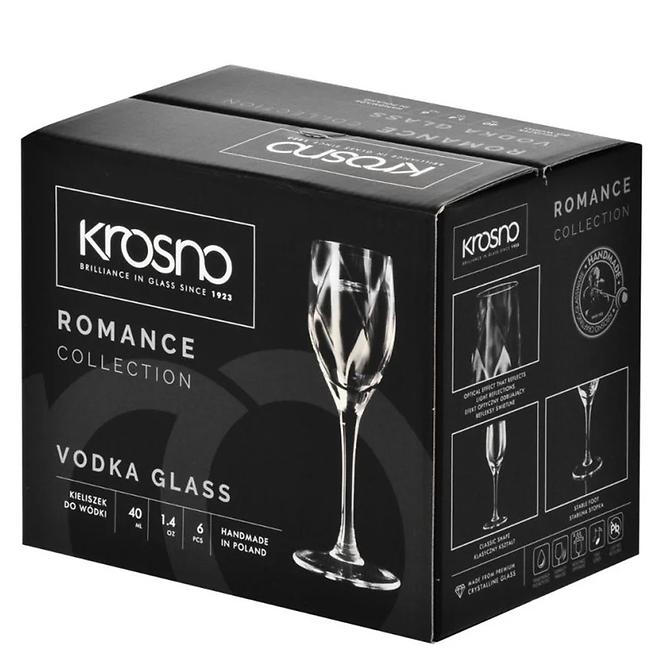 Pohár vodkára Romance Krosno 40 ml 6 db