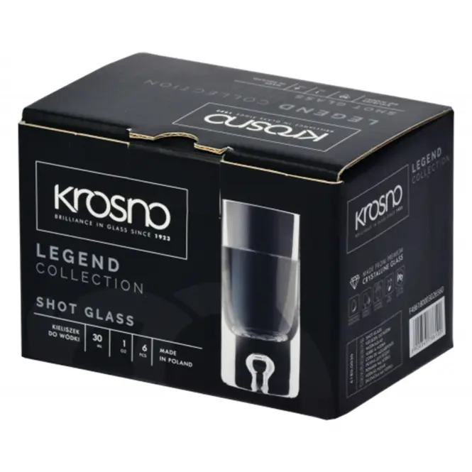 Pohár vodkára Legend Krosno 30 ml 6 db