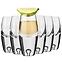 Pohár na tequilu Legend Krosno 80 ml 6 db