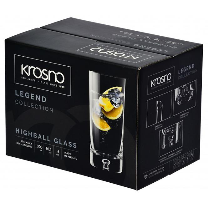 Pohár italokhoz Legend Krosno 300 ml 6 db