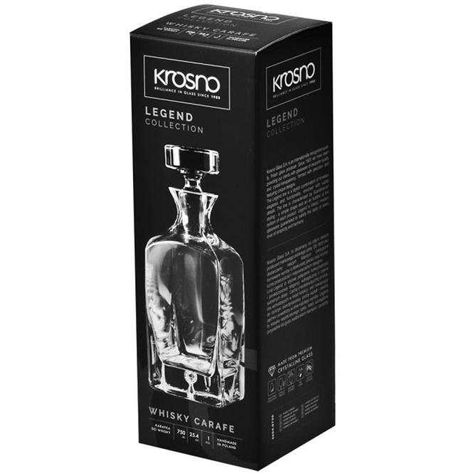 Karaffa  whiskyre Legend Krosno 750 ml 1 db