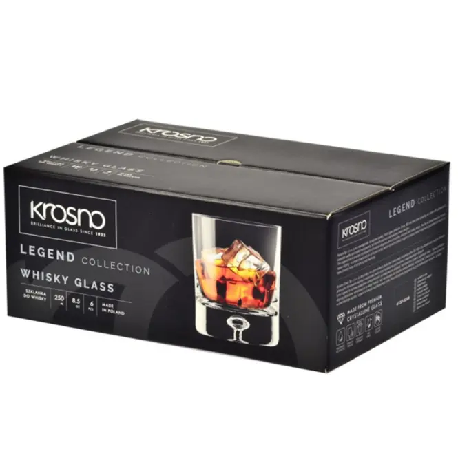 Pohár  whiskyre Legend Krosno 250 ml 6 db
