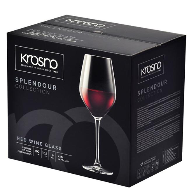 Pohár  vörös borra Splendour Krosno 300 ml 6 db,4