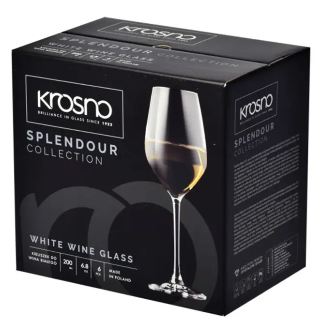 Pohár   fehér borra Splendour Krosno 200 ml 6 db,4