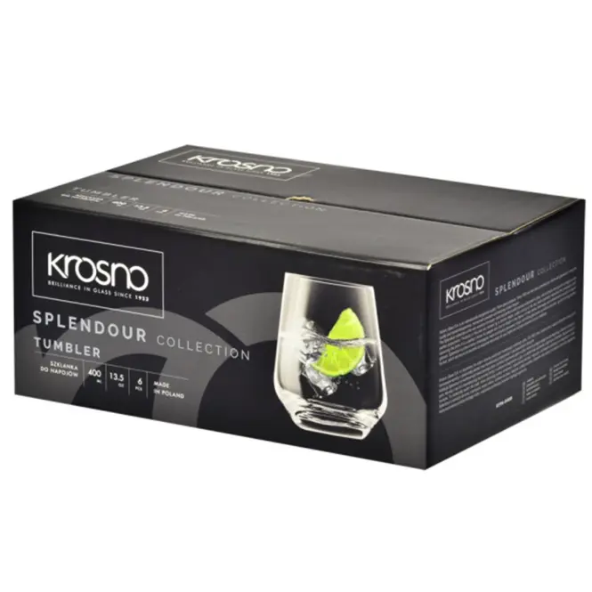 Pohár italokhoz Splendour Krosno 400 ml 6 db