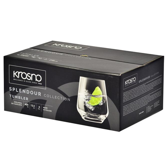 Pohár italokhoz Splendour Krosno 400 ml 6 db