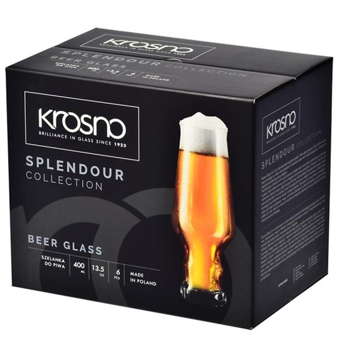 Pohár sörre Splendour Krosno 400 ml 6 db