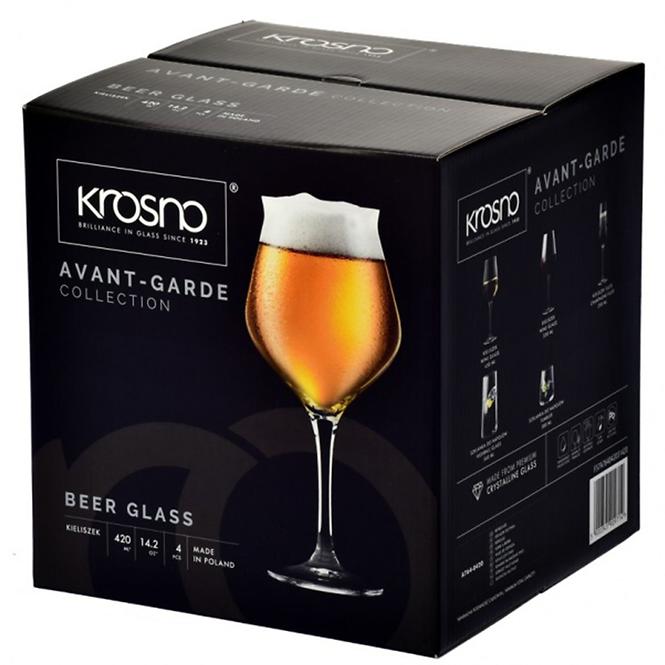Pohár sörre Avant-Garde A4 Krosno 420 ml 4 db