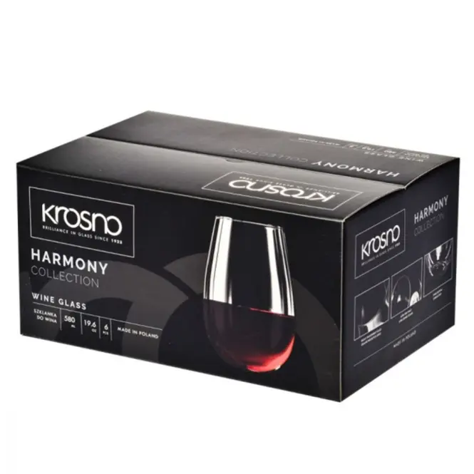 Pohár  borra Harmony Krosno 580 ml 6 db