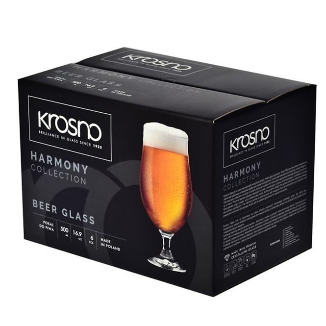 Pohár sörre Harmony Krosno 500 ml 6 db
