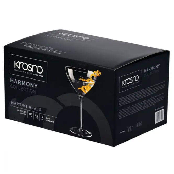 Pohár martinira Harmony Krosno 245 ml 6 db