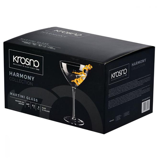 Pohár martinira Harmony Krosno 245 ml 6 db