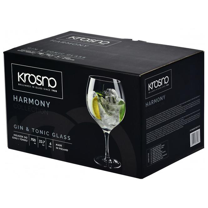 Pohár  gin&tonicra Harmony Krosno 700 ml 6 db