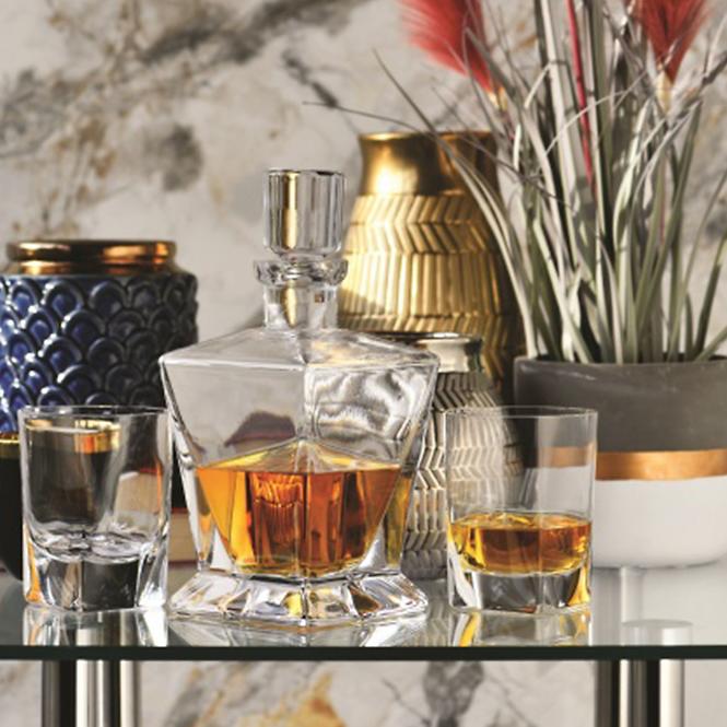 Karaffa  whiskyre Caro Krosno 750 ml 1 db