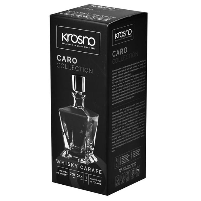 Karaffa  whiskyre Caro Krosno 750 ml 1 db