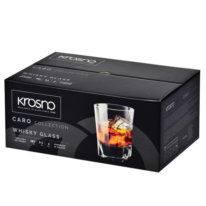 Pohár  whiskyre Caro Krosno 280 ml 6 db