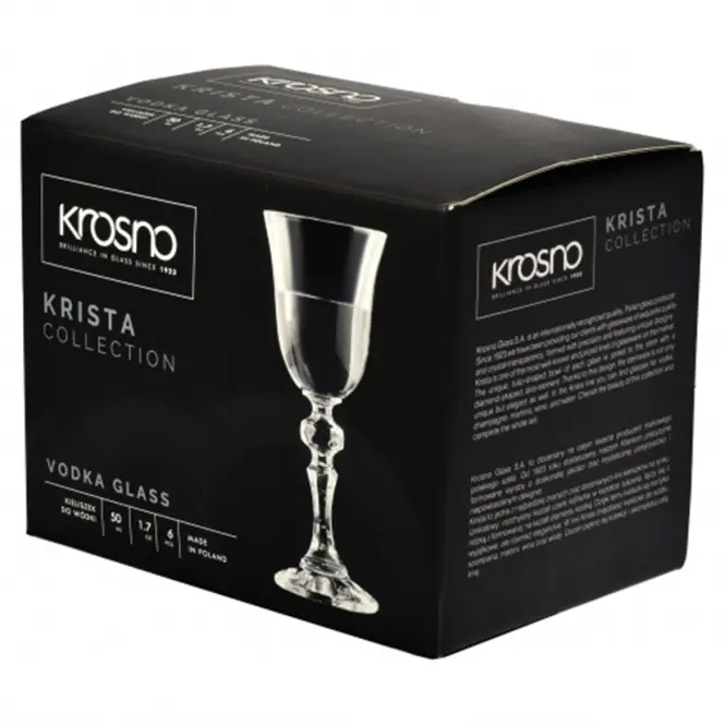 Pohár vodkára Krista Krosno 50 ml 6 db,4