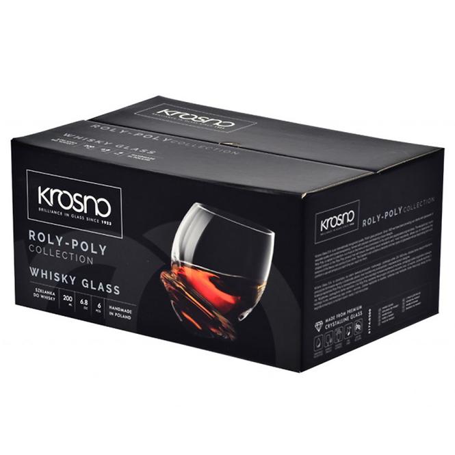 Pohár  whiskyre Roly-Poly Krosno 200 ml 6 db,3