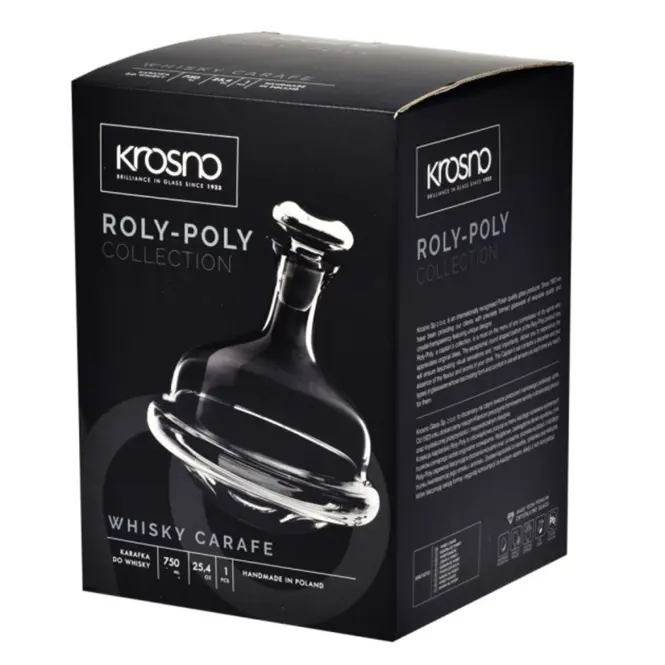 Karaffa  whiskyre Roly-Poly Krosno 750 ml 1 db