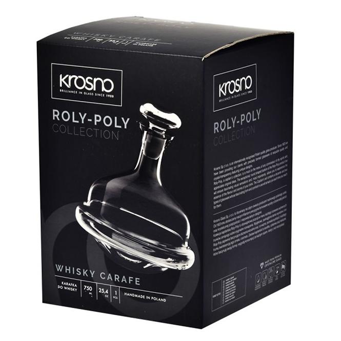 Karaffa  whiskyre Roly-Poly Krosno 750 ml 1 db