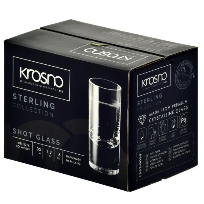 Pohár vodkára Sterling Krosno 35ml 6 db,2
