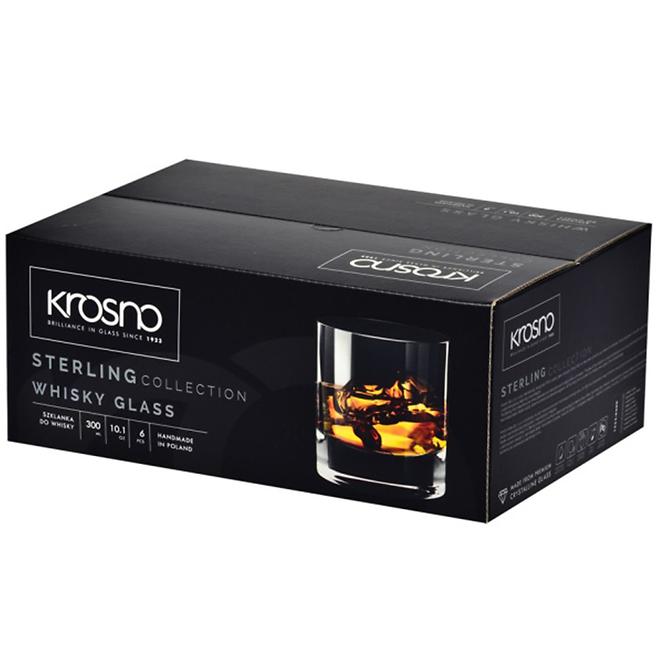 Pohár  whiskyre Sterling Krosno 300 ml 6 db