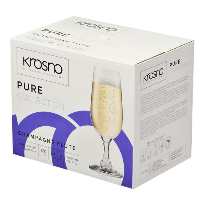 Pohár  pezsgőre Balance Krosno 180 ml 6 db