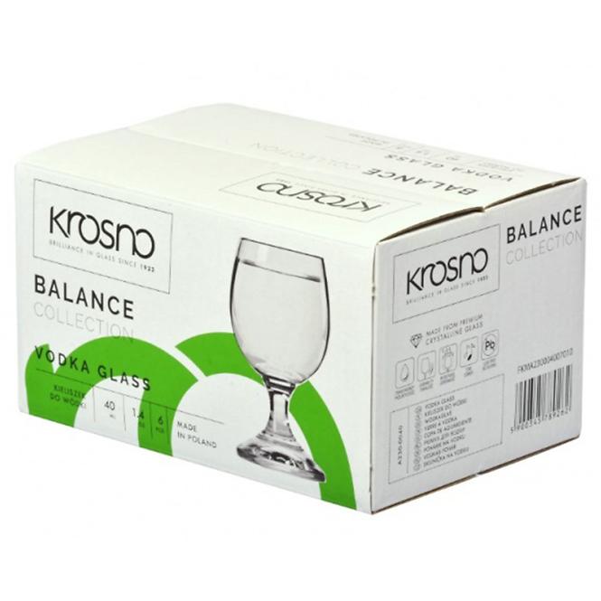 Pohár vodkára Balance Krosno 40 ml 6 db