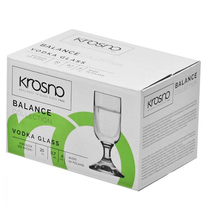 Pohár vodkára Balance Krosno 20 ml 6 db