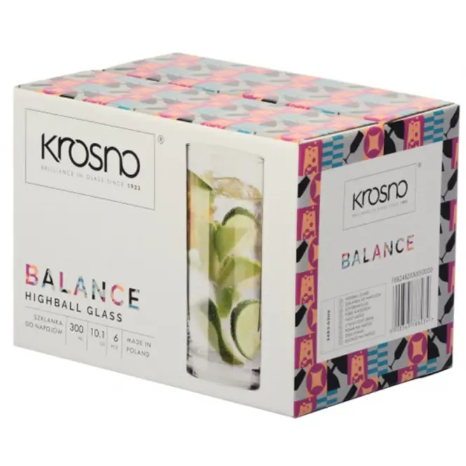 Pohár italokhoz Balance Krosno 350 ml 6 db