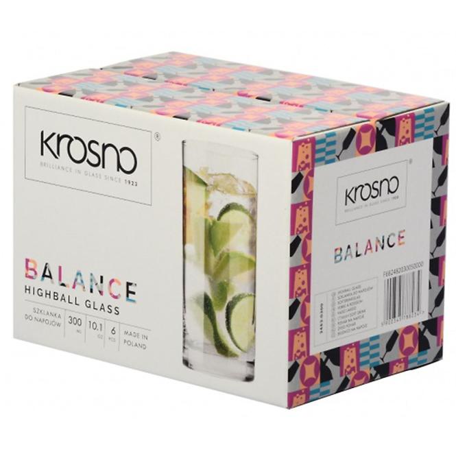 Pohár italokhoz Balance Krosno 350 ml 6 db,4