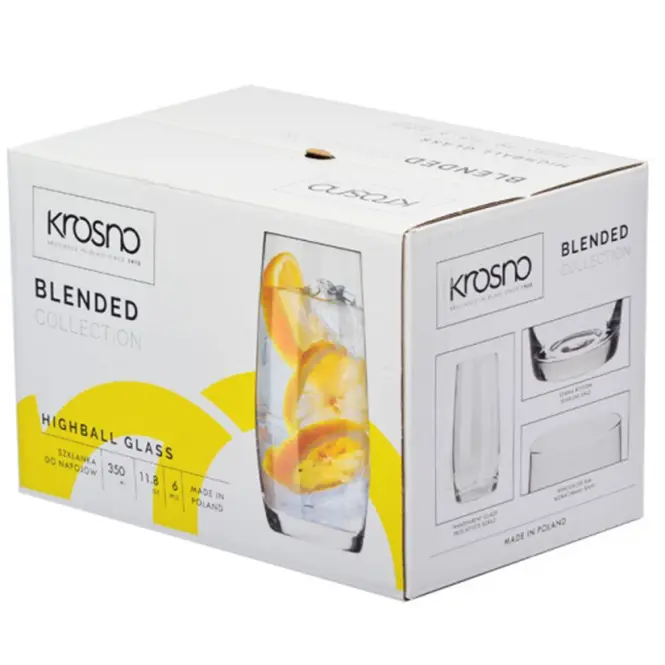 Pohár italokhoz Blended Krosno 350 ml 6 db,4