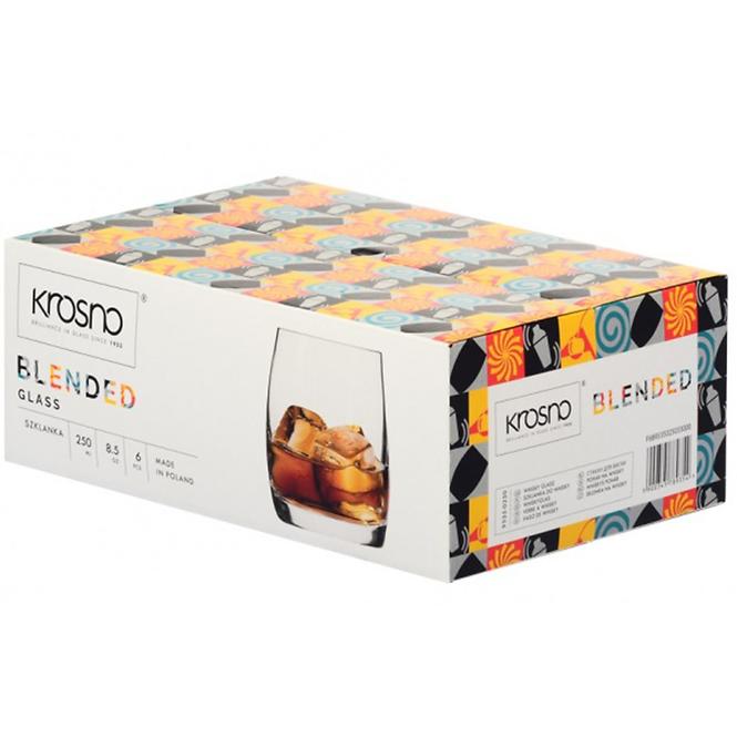 Pohár  whiskyre Blended Krosno 250 ml 6 db,3