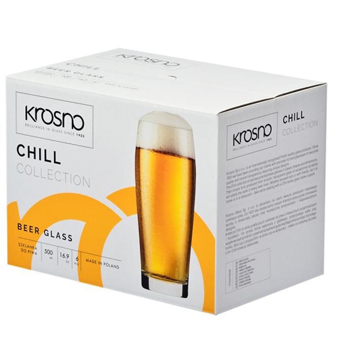 Pohár sörre Chill Krosno 500 ml 6 db