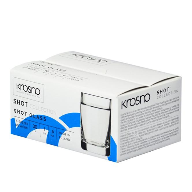 Pohár vodkára Shot Krosno 30 ml 6 db