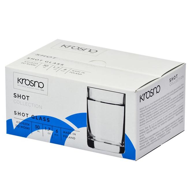 Pohár vodkára Shot Krosno 50 ml 6 db