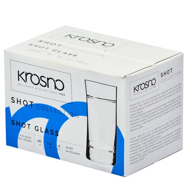 Pohár vodkára Shot Krosno 40 ml 6 db