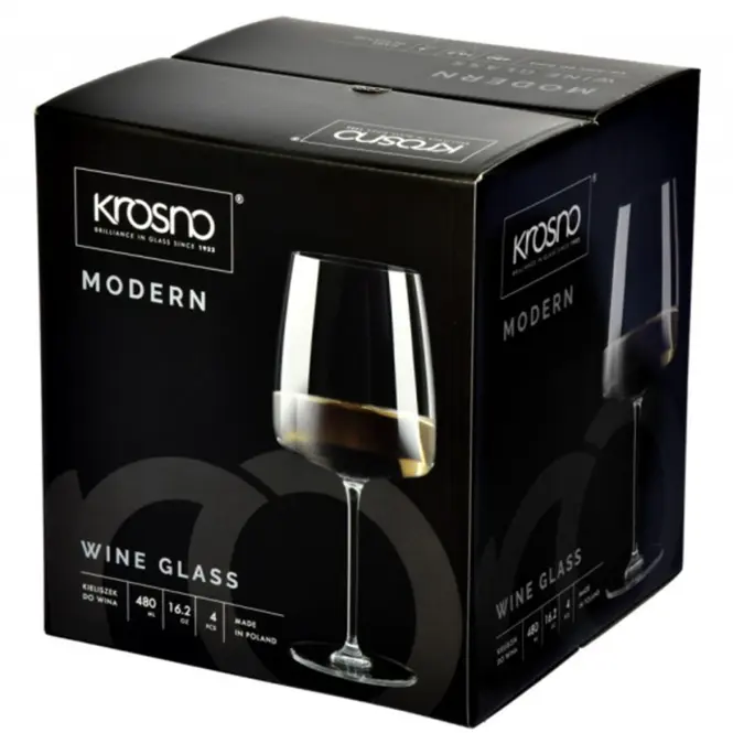 Pohár  borra Modern Krosno 480 ml 4 db,5