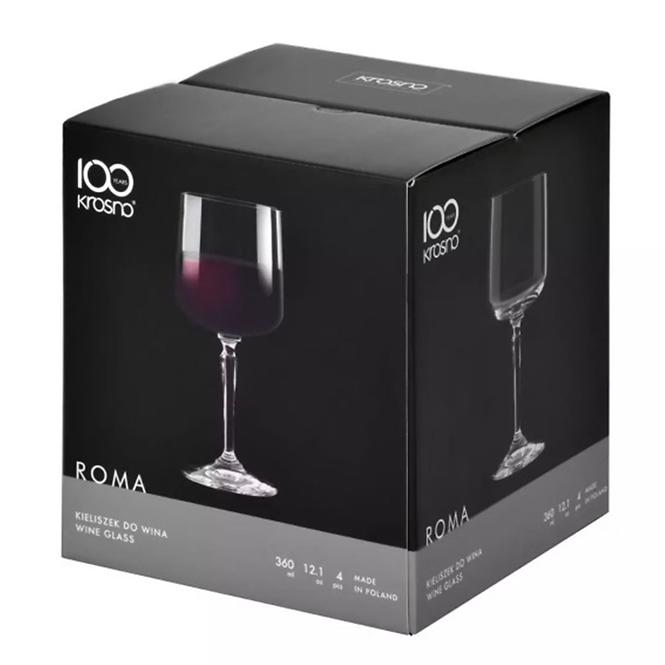Pohár  borra Roma Krosno 360 ml 4 db